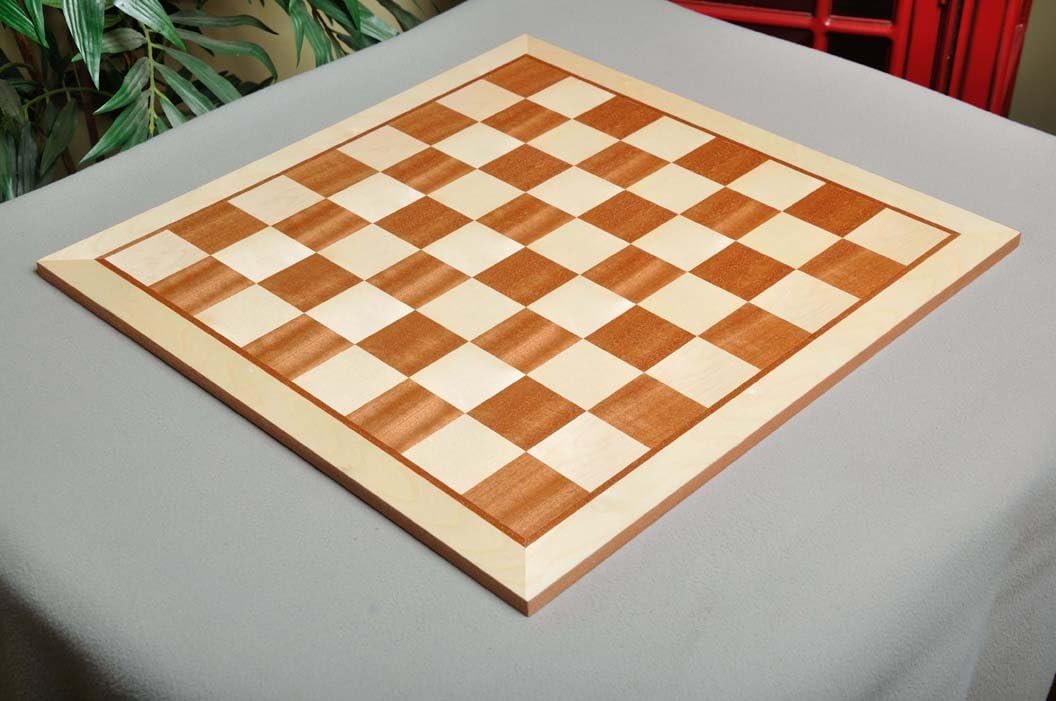 Maple & Mahogany Wooden Chess Board - 2.0"