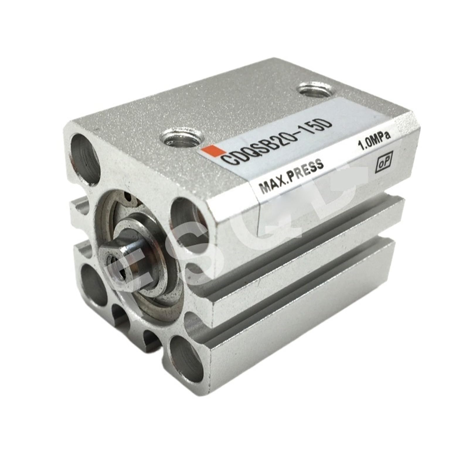 Cilindro CDQSB20-30 compacto y resistente de carrera ajustable