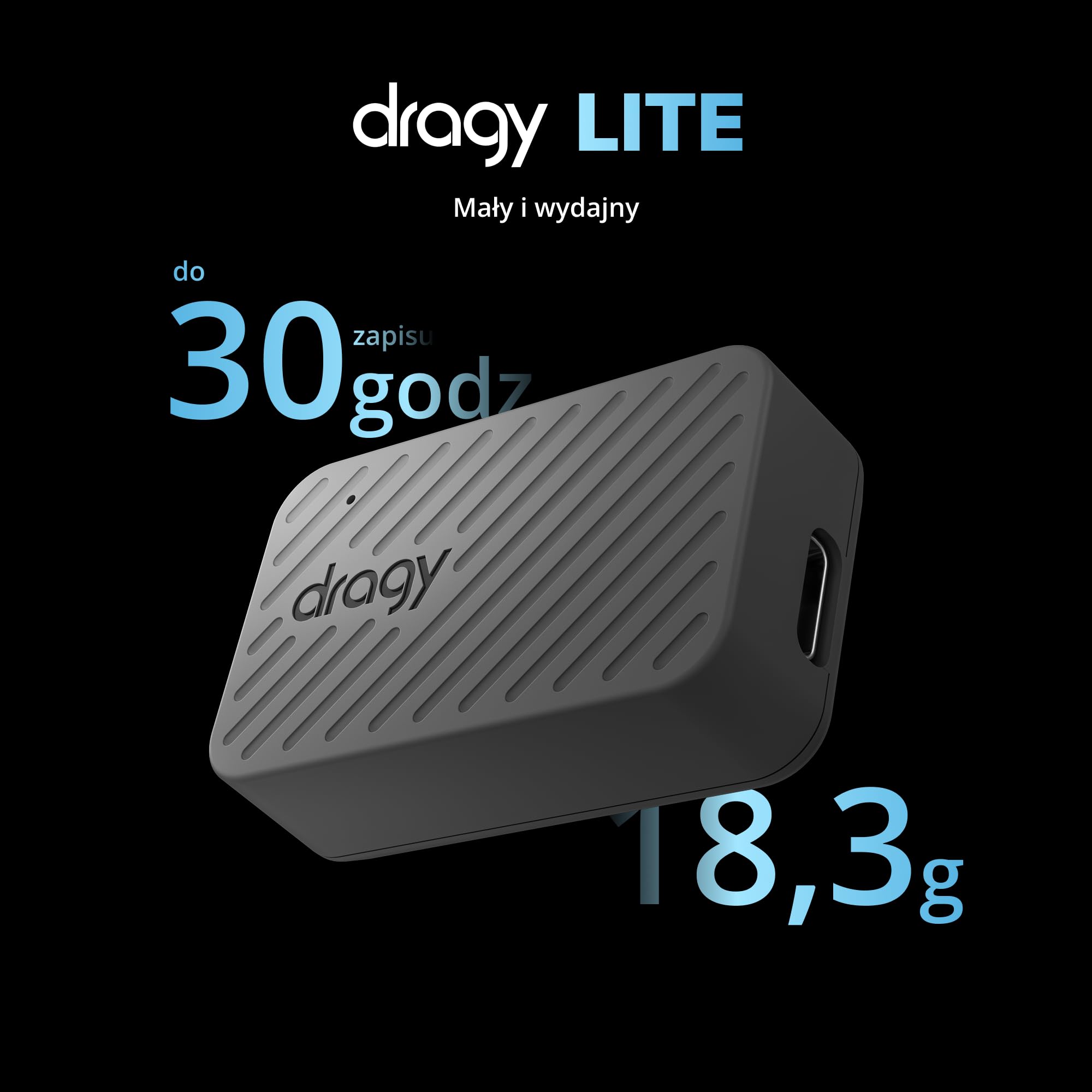 Całkowicie nowy dragy Lite — Ultralekki timer okrążeń GPS do samochodów RC i dronów FPV | Precyzyjny moduł GPS 25 Hz z wyjściem UART/kompasu | Kompatybilny z RaceChrono | 6,5 godz. pracy baterii