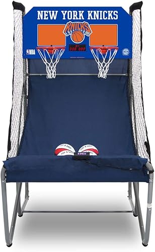 Miniatura 33 de Pop-A-Shot - Home Dual Shot Arcade Basketball Game with NBA Graphics l Sensor Scoring l 16 Game Modes l 7 Balls l Foldable Storage l for All NBA Fans