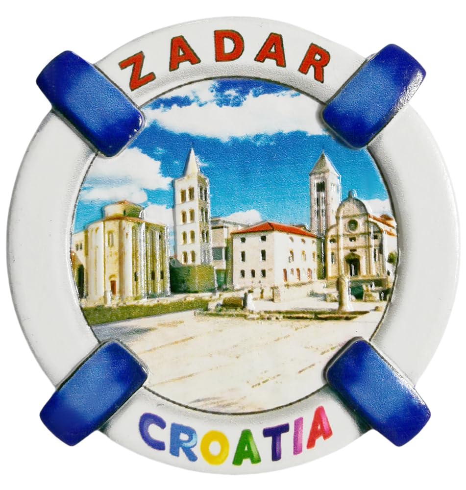 3D Zadar Croatia Fridge Magnet Travel Souvenir Gift Home Kitchen Refrigerator Decoration Magnetic Sticker Craft Collection