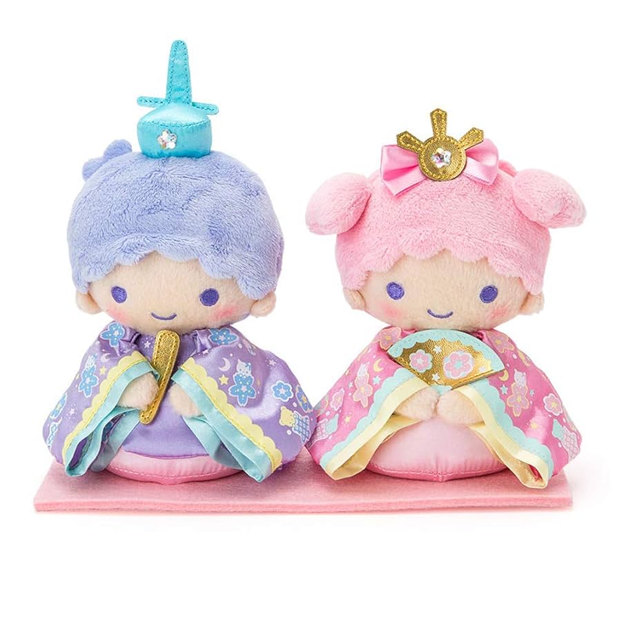 キキララ　リトルツィンスターズ　ぬいぐるみ　ジオラマ　雛ドール　ひな祭り　3/3 キキララリトルツィンスターズぬいぐるみジオラマ雛ドール