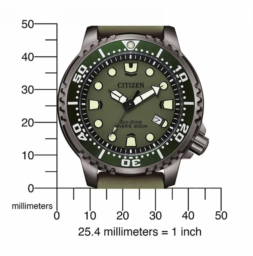 Citizen Men's Analogue Eco-Drive Watch with a Rubber Band Promaster Marine