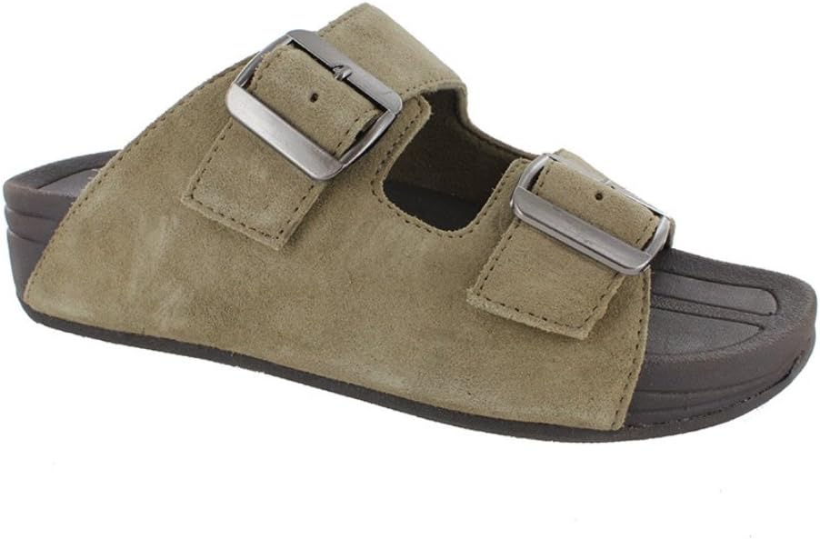 Exersteps Women's Buckle Double Strap Rocker Bottom Sandal