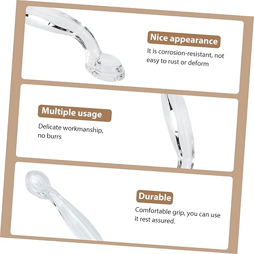 Miniatura 2 de VILLCASE 8 pomos de acrílico para puerta de armario, armario, armario, aparador, pomo de gabinete, manijas de cajón, tiradores de muebles, pomo de