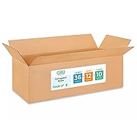 Vista 68 de IDL Packaging Cajas para envío de cartón corrugado cúbicas de 10 pulgadas de largo x 10 pulgadas de ancho x 10 pulgadas de alto (paquete de 5)