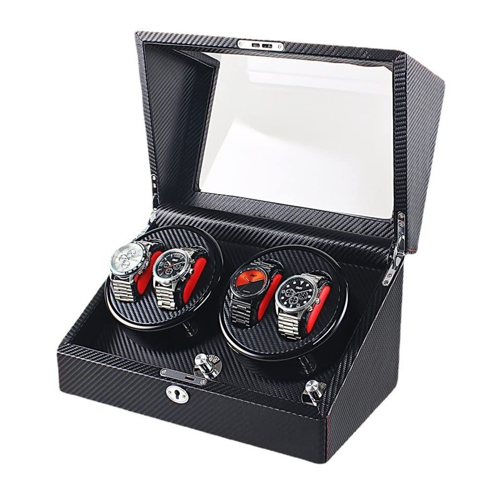 Remontoir automatique pour 4 montres : sublimez votre bureau avec ce boîtier rotatif Svart