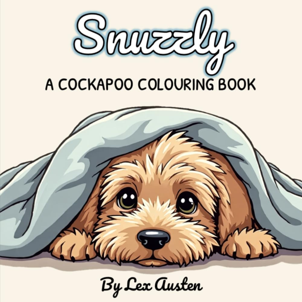 Snuzzly: A Cockapoo Colouring Book for Dog Lovers: Relaxing Artwork with Greyscale Inspiration Pages (Snuzzly: A Cosy Colouring Series for Dog Lovers)