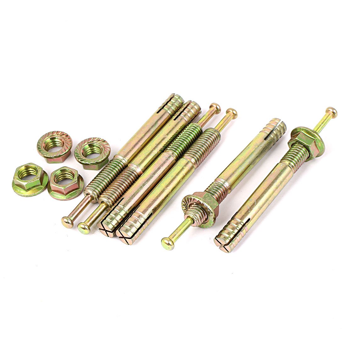 Aexit Core High-Strength Anchors Bolts Strike Hammer Nails Gecko Expansion Screws Expansion Anchors M10x80mm 6pcs