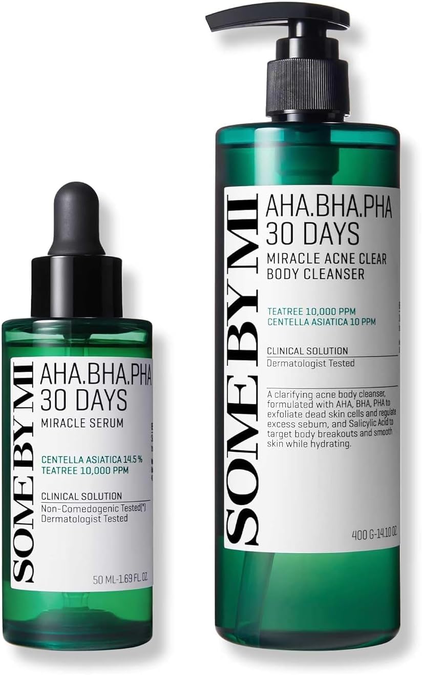 SOME BY MI AHA BHA PHA 30 Days Miracle Acne Clear Body Cleanser & AHA BHA PHA 30 Days Miracle Serum