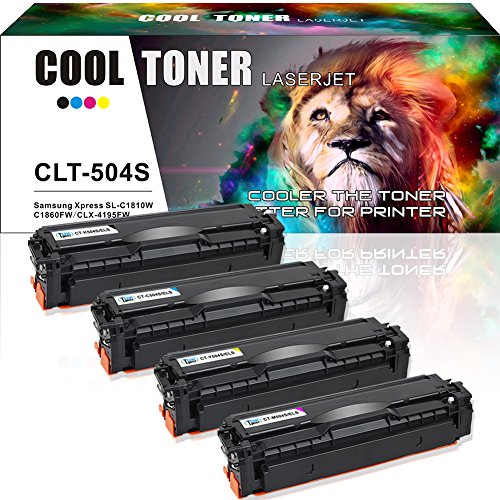 Cool Toner CLT-K504S/ELS/C504S/ELS CLT-M504S/ELS CLT-Y504S/ELS (P504 °C/ELS) Laser Toner Cartridge for Samsung CLP-415 415 N 415NW/CLX 4195 4195 N 4195FN 4195FW; Samsung Xpress sl c1810 Cyan