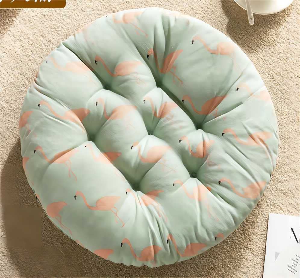 MASINIES 2pcs Padded Cushion Chair Seat Pads Garden Chair Seat Cushion Pads Round Kitchen Office Seat Pads for Indoor Outdoor (#2)
