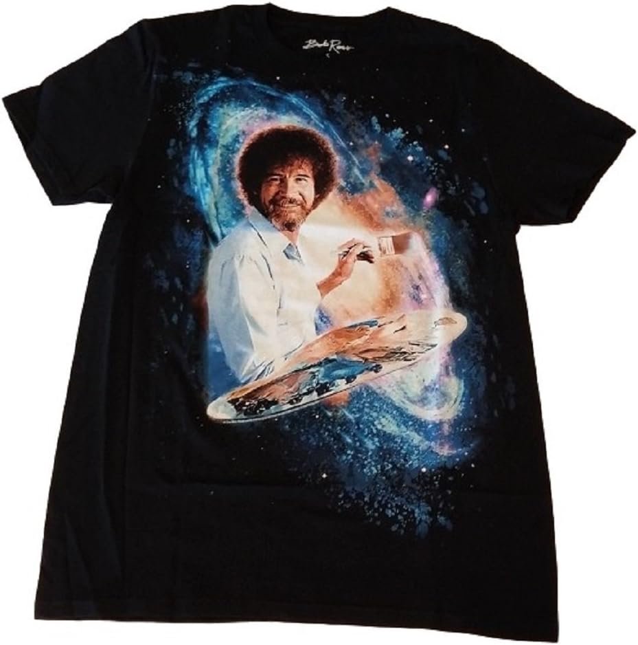 TAILAD Bob Ross No Mistakes Just Happy Accidents Graphic T-Shirt Men Sizes