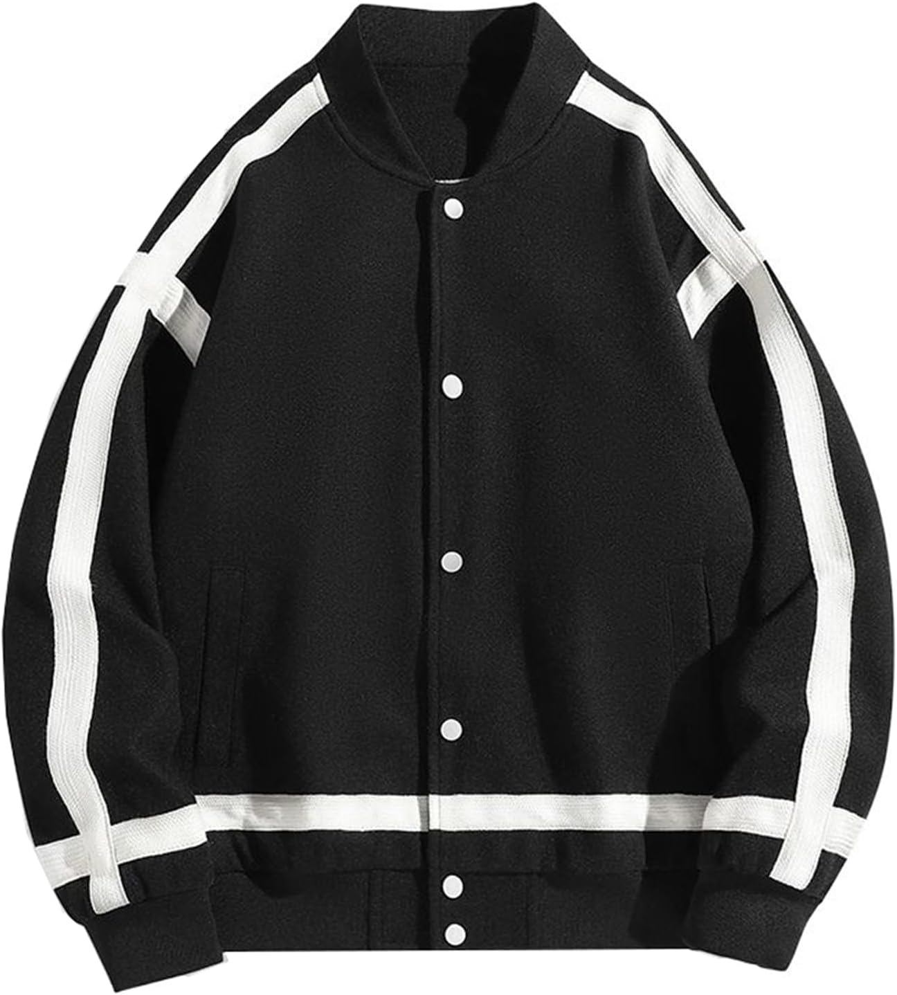 Men's Color-Block Youth Sport Casual Jacket for Spring and Fall