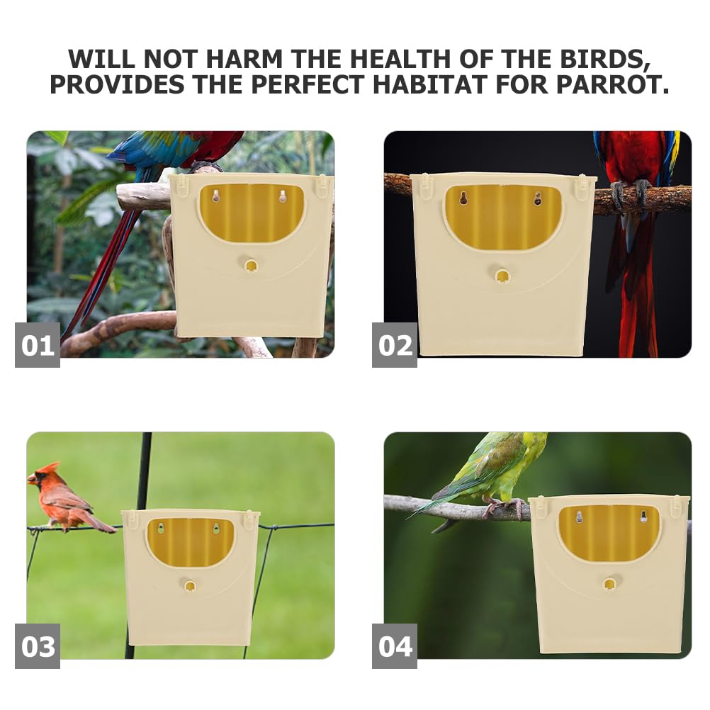 Happyyami 10 Piezas Nido De Cría para Pájaros De Plástico - Jaula Ideal para Periquitos Loros Y Pájaros del - Nido Resistente Y Fácil De Limpiar