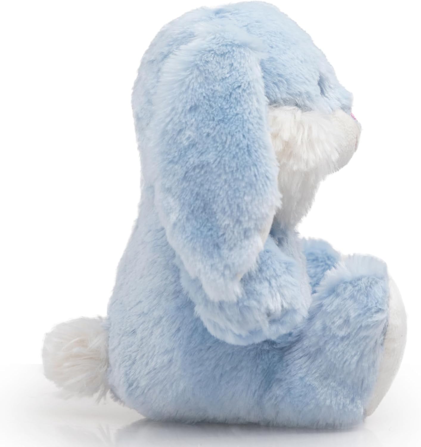HollyHOME Bunny Stuffed Animal, Easter Bunny Plush Toys, Soft and Cuddly Stuffed Rabbit Easter Gift for Kids Baby Girls 7inch Blue