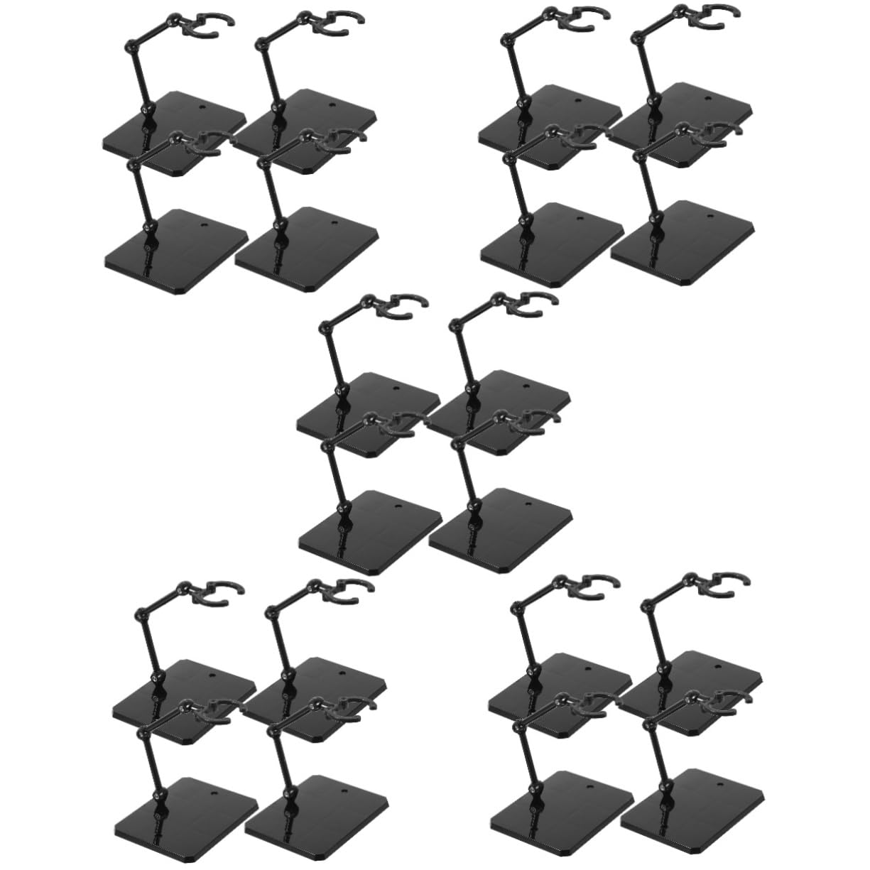 Vaguelly 20pièces Support De Présentation Pour Figurines Lot De Supports Réglables Pour Modèles De Poupées Parfait Pour Décoration Et Exposition Les Magasins Et Événements