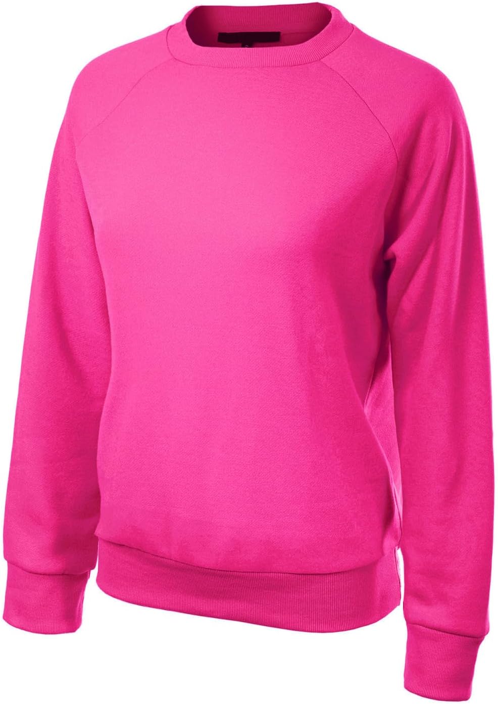 MixMatchy Women's Soft and Comfy Basic Pullover Crewneck Fleece Sweatshirt - Image 3