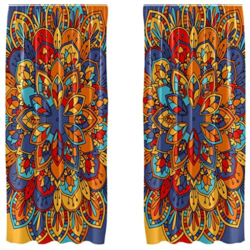 Cortinas mandala boho para crear un rincón de lectura relajante en tu habitación 2