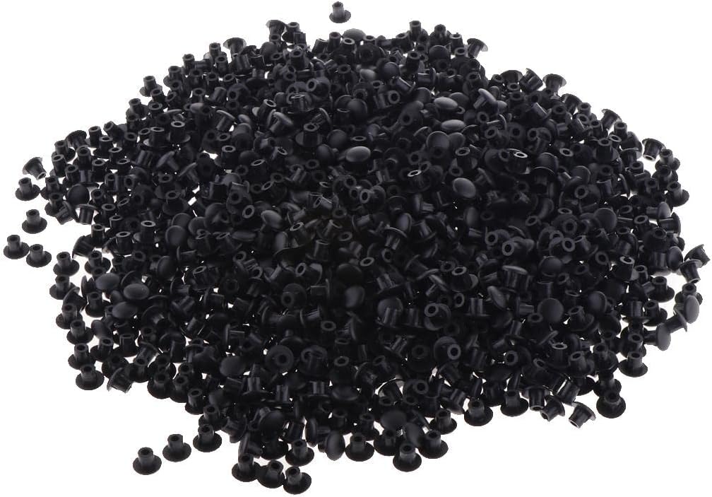 1000 Pieces Hinge Hole Plug Hole Plug Hinge Hole Cover Furniture Hole Plug Sturdy Material Suitable for Cabinet Door Window Repair, Black