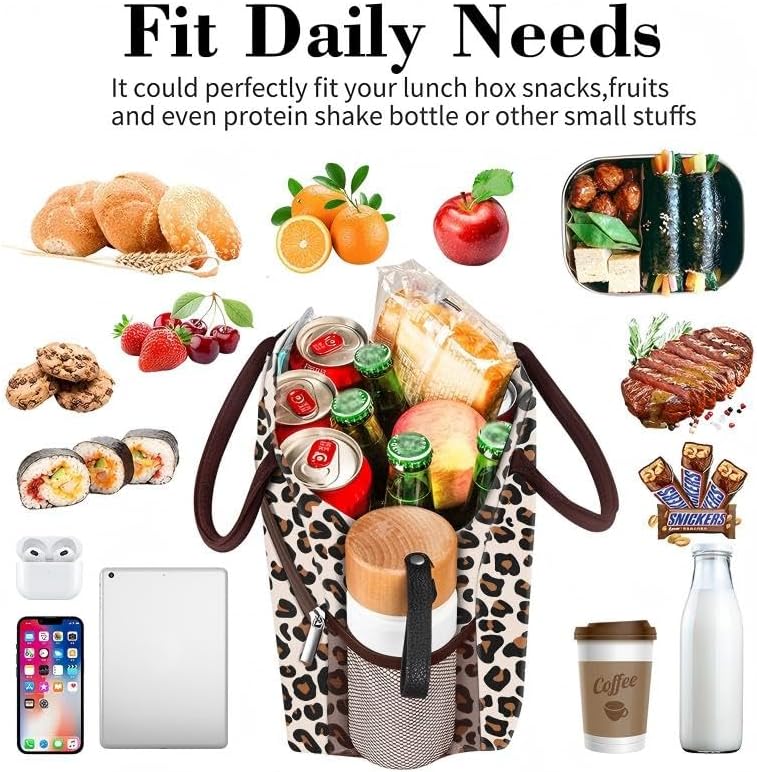 Miniatura 2 de Coobiiya Lonchera para mujeres, adultos, hombres, reutilizable, bonita, a prueba de fugas, con aislamiento y gran capacidad, contenedor enfriador