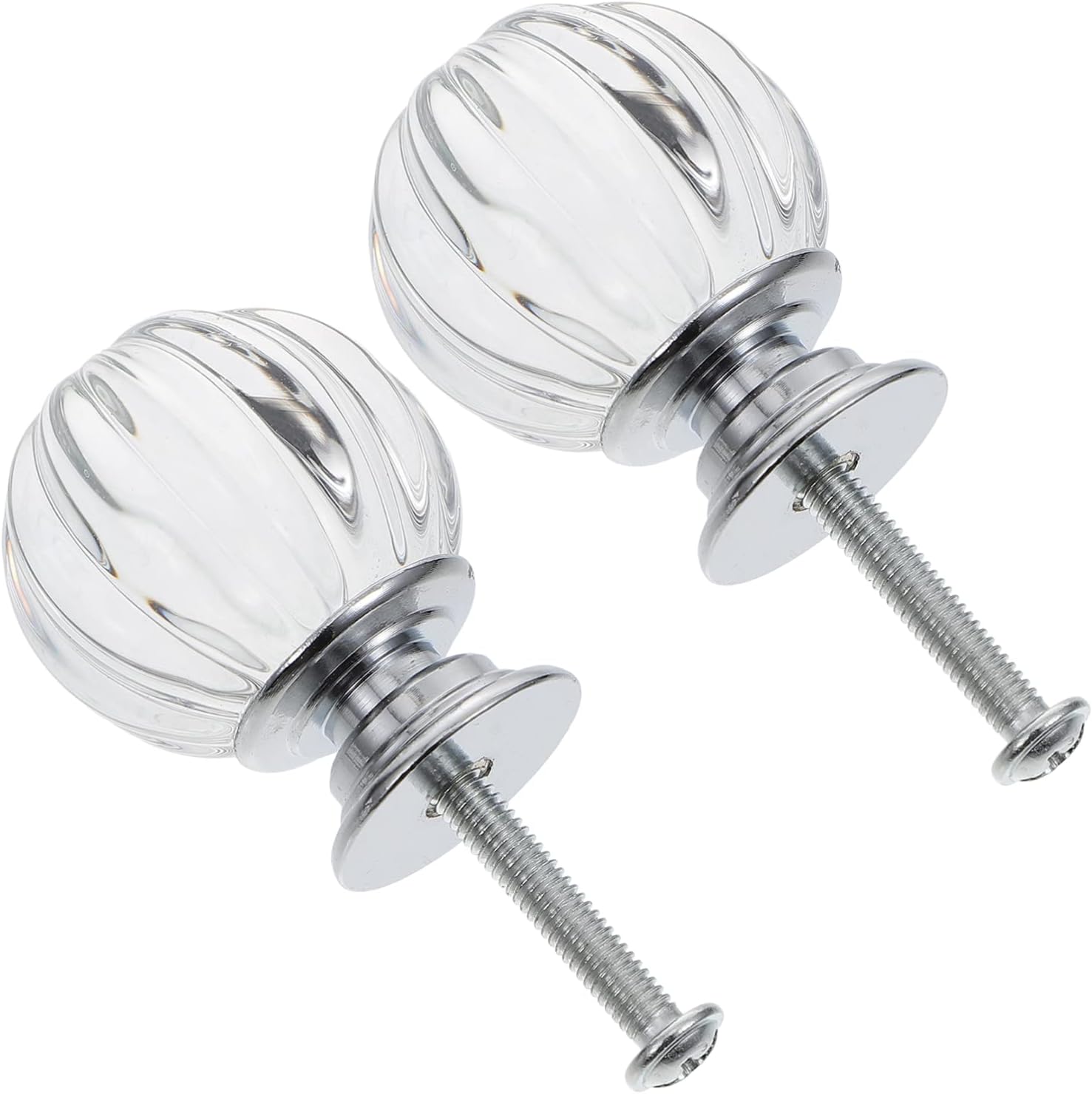 SOLUSTRE Lamp Shade Knob Ball Head Lampshade Topper Light Finial Knob for Table Lamps and Floor Lamps Decorative Lamp Accessory Set of 2 with Screws 1.18 X 1.18 X 1.57 in