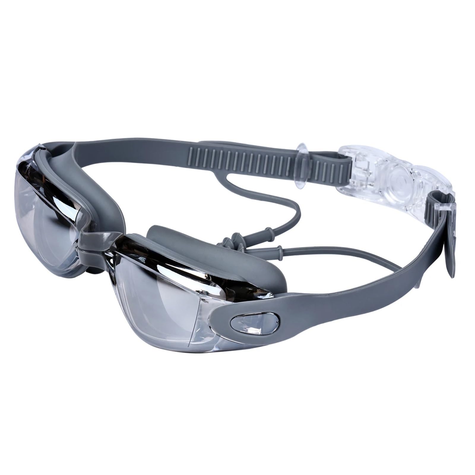 Schwimmbrille Hochauflösende wasserdichte und beschlagfreie Schwimmbrille for Männer und Frauen, verstellbare Schwimmbrille für Erwachsene