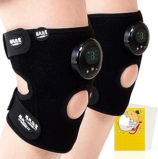 EMS 膝 サポーター 筋力トレーニング 膝風迅雷 正規品 ジェルシート不要 USB充電式 左右兼用 MEM051-BK オリジナルクリーナー付