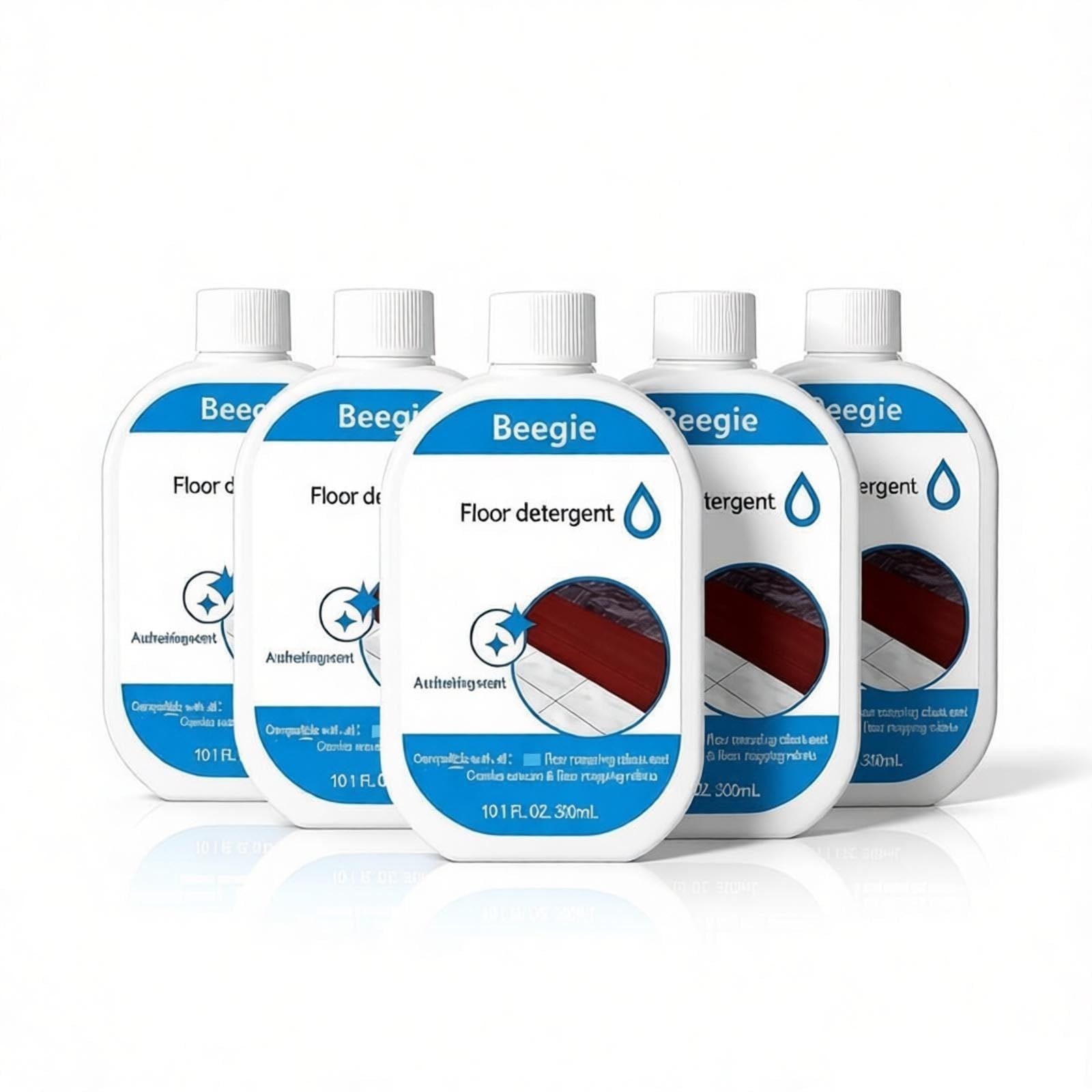 Solution nettoyante pour sols compatible avec Braava Jet 240/244/245/250/290/380t, 300 ml – Sans traces pour parquet et carrelage(5 bottle)