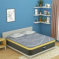 Vista 7 de Elfreda Full Mattress, 12 inch Pillow Top Hybrid Mattress, Memory Foam and Pocket Spring Firm, Supportive & Pressure Relief Full Size in a Bag