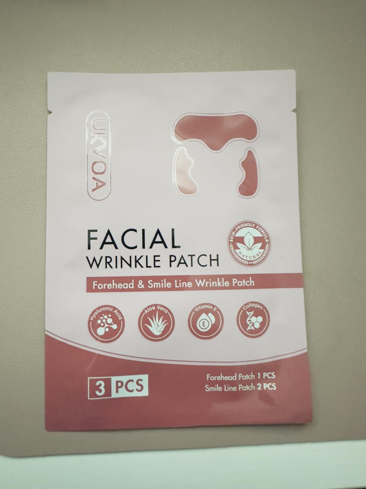 UKVOA Facial Forehead Wrinkle Patches and Smile Line Patches, Overnight Anti Aging Lifting Treatment with Hyaluronic Acid Aloe Collagen and Vitamin E for Women 36pcs