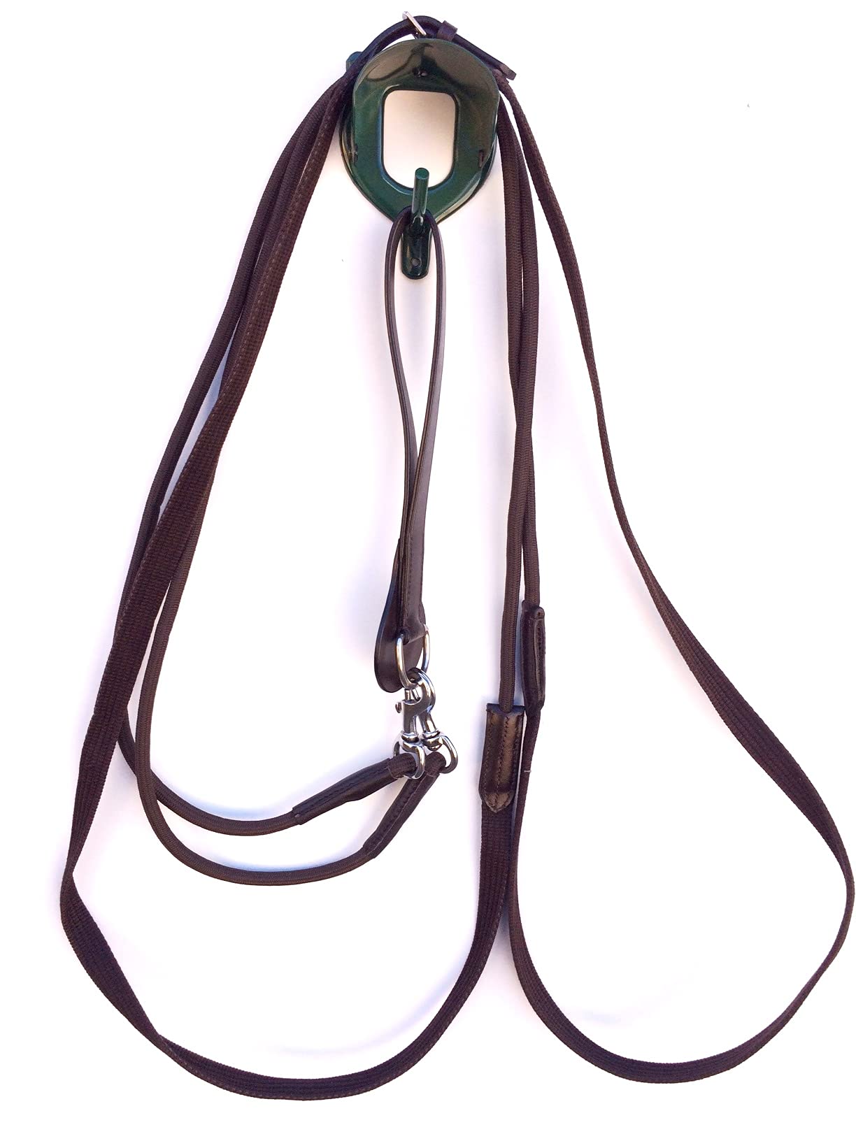 gs-sports Schlaufzügel Schlaufzügel mit Kordel WB Warmblut (Dunkelbraun)