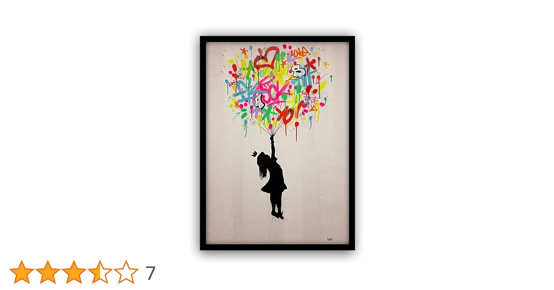 Amazon.co.jp: バンクシー バルーン少女 各種サイズ アート