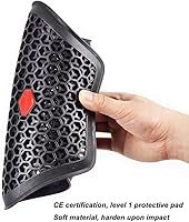 Vista 7 de Protector de espalda de motocicleta aprobado por la CE, almohadillas universales para el pecho de motocicleta, chaqueta de motocicleta suave