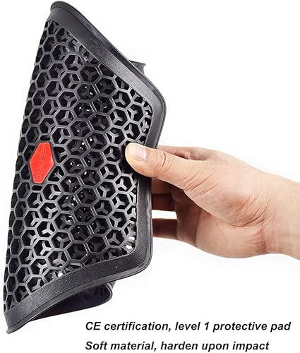 Miniatura 7 de Protector de espalda de motocicleta aprobado por la CE, almohadillas universales para el pecho de motocicleta, chaqueta de motocicleta suave,