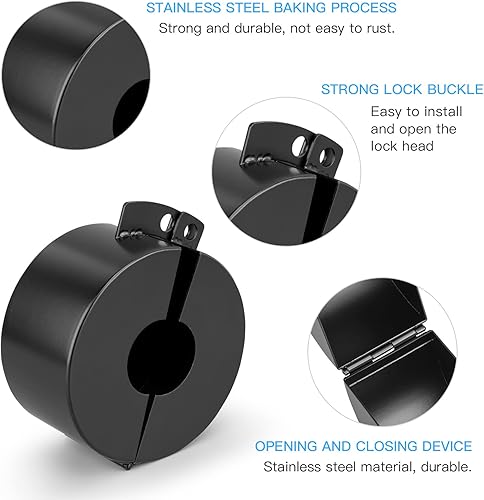 Miniatura 4 de Cerradura de grifo de agua al aire libre Bloqueo de grifo al aire libre Cerradura de manguera de acero inoxidable con candado de contraseña,