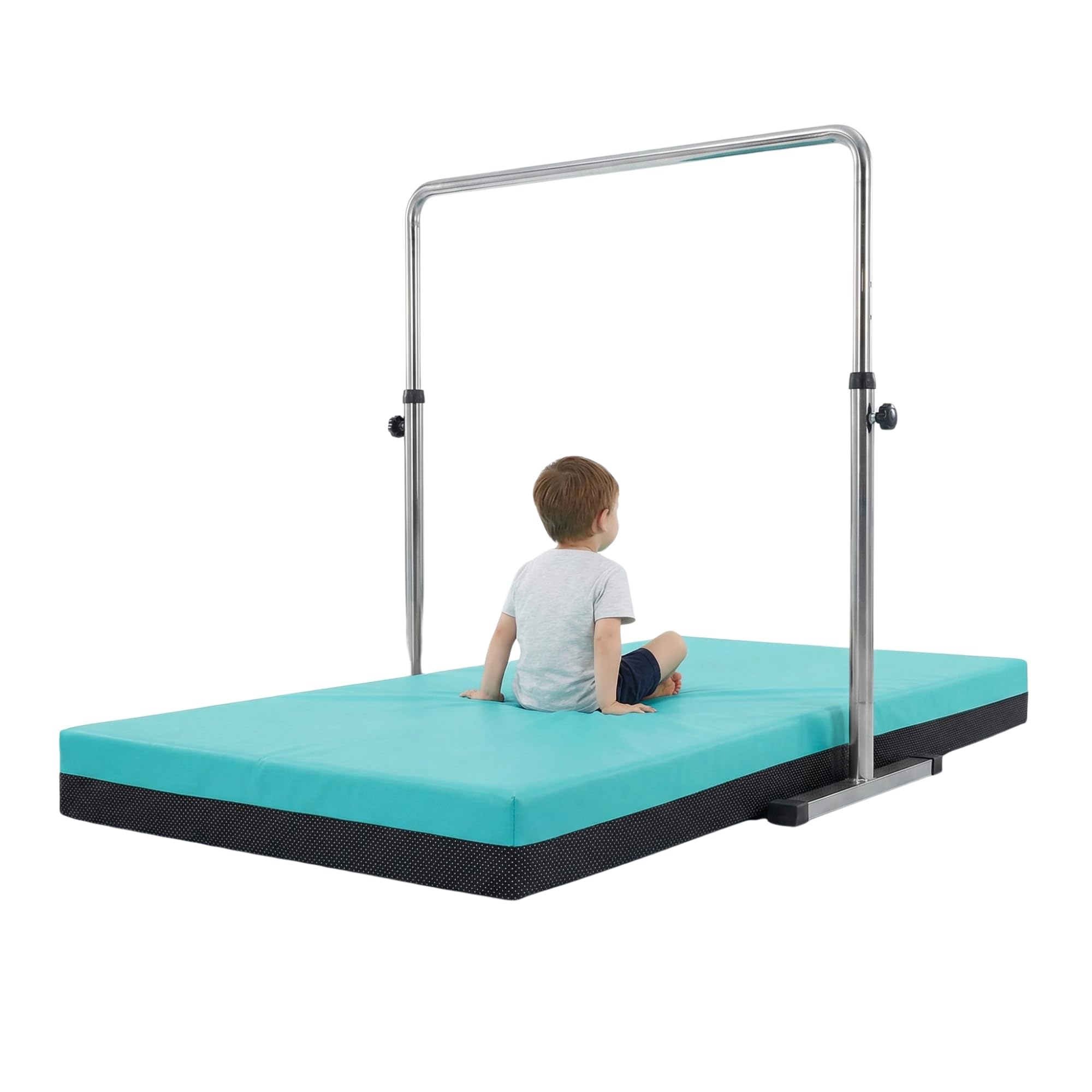 Non Slip Crash Mat For Gymnastics Bars Training Horizantel Bar Landing Crashing [135cm x 100cm x 8cm, Turquoise]