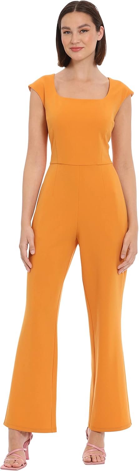 Donna Morgan womens Sleek Style Jumpsuit Office Workwear Event Guest of 4 Desert Sun