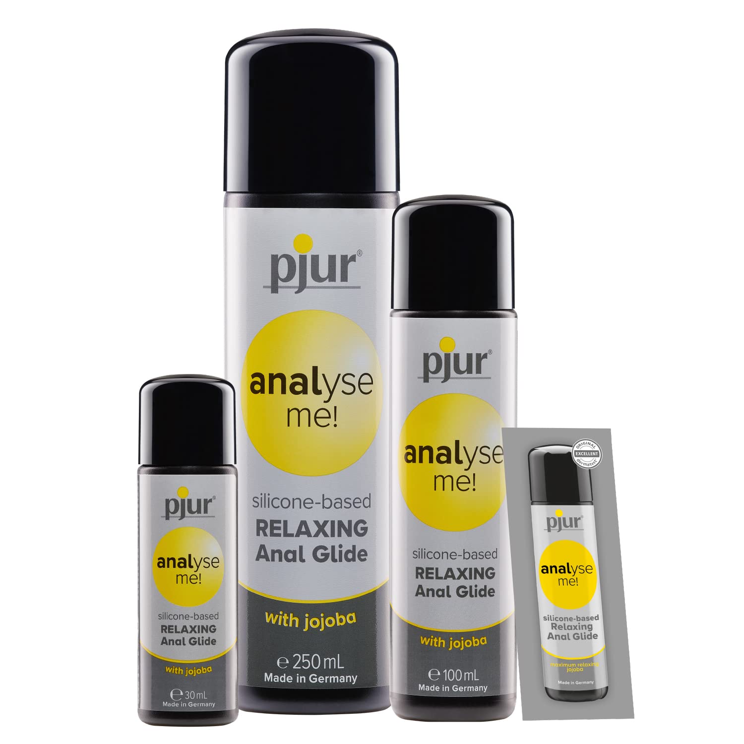 pjur analyse me! Relaxing Silicone Anal Glide - Gel lubrifiant à base de silicone pour sexe anal confortable - Lubrification longue durée (100ml)