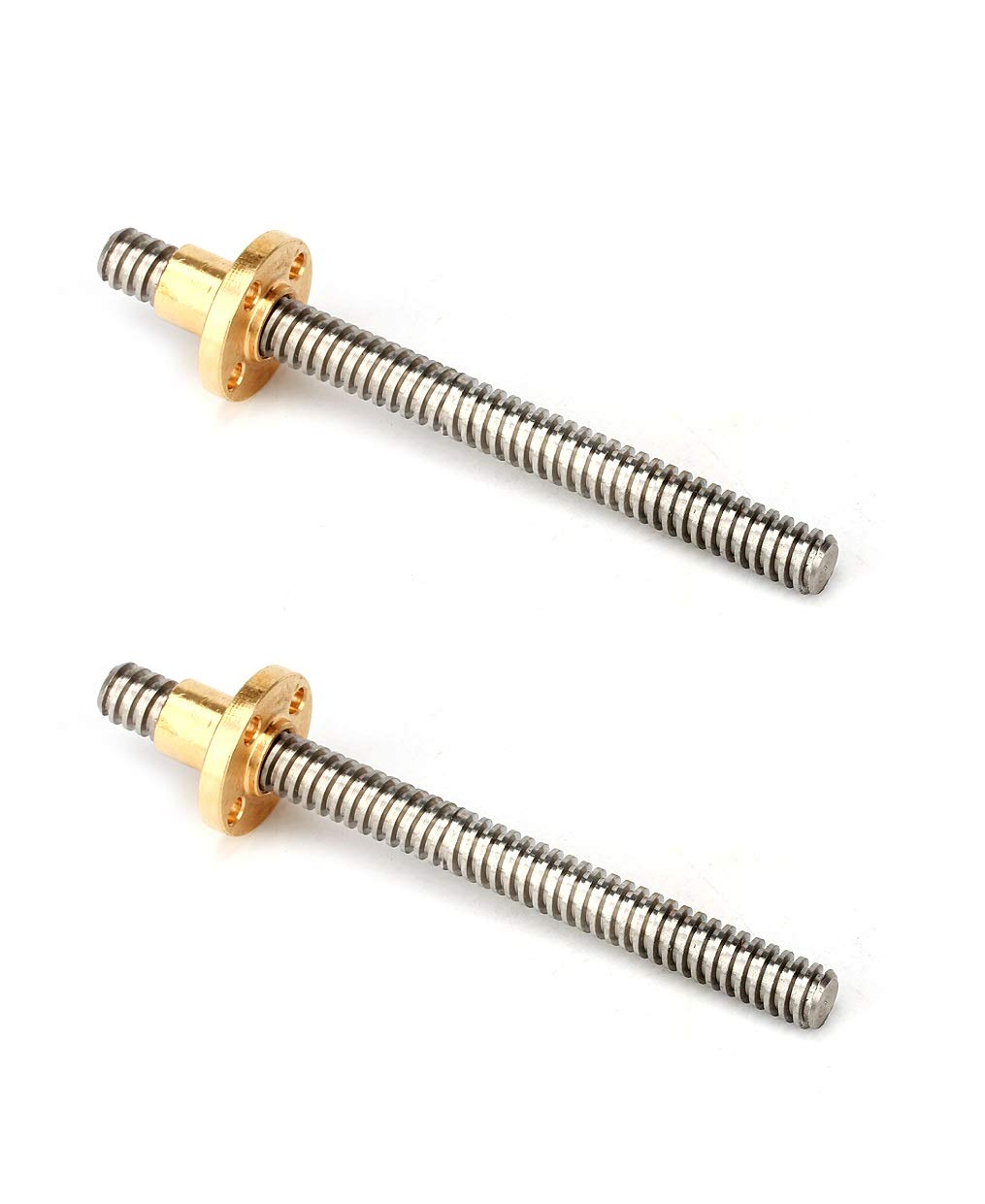 INVENTO 2Pcs 150mm Trapezoidal lead screw T8 8mm pitch 2mm lead 8 TR8 + brass nut for 3D Printer CNC Robotics (B07XYFJVRM) Amazon Price History, Amazon Price Tracker