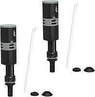 RAVINE Universal Toilet Fill Valve 2-Pack - Quiet Fast Fill, Self-Cleaning, Easy Install for All Toilet Tanks