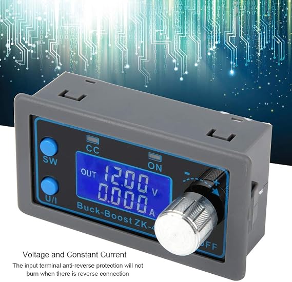 Fafeicy DC-DC -Boost Converter Module, 0.5-30V 4A Adjustable Voltage Regulator Converter with LCD Display Power Converters with Anti-Backflow and Anti-Reverse