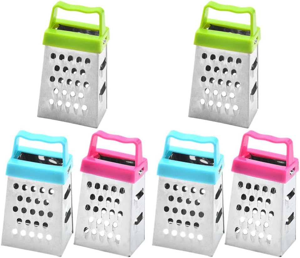 BESTonZON 24pcs Mini Cheese Grater Multi-function Box Grater for Efficient Slicing and Shredding of Vegetables and Cheese Kitchen Gadget for Prep image 4