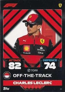 2022 Topps Turbo Attax F1 Racing #35 Charles Leclerc Ferrari Official Formula 1 Trading Card (Stock Photo shown, card straight from pack and box in Near Mint or better condition)