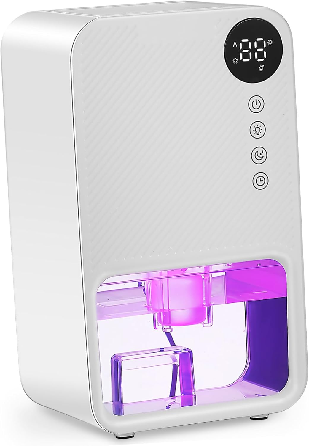 BESTYASH Portable Small Dehumidifier for Home Bathroom Bedroom Basement with Tank Quiet Operation Touch Screen and LED Lighting US Plug