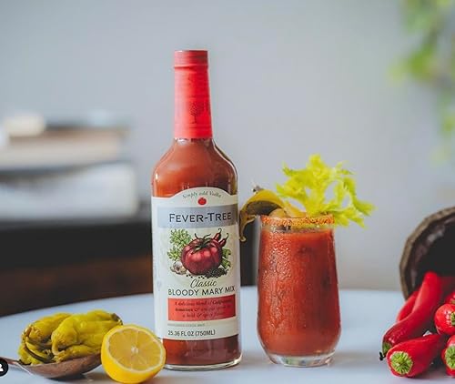 Miniatura 2 de Fever Tree Classic Bloody Mary Mix - Mezclador de calidad prémium - Bebida refrescante para cócteles y cócteles sin alcohol botella de 25.4 fl oz