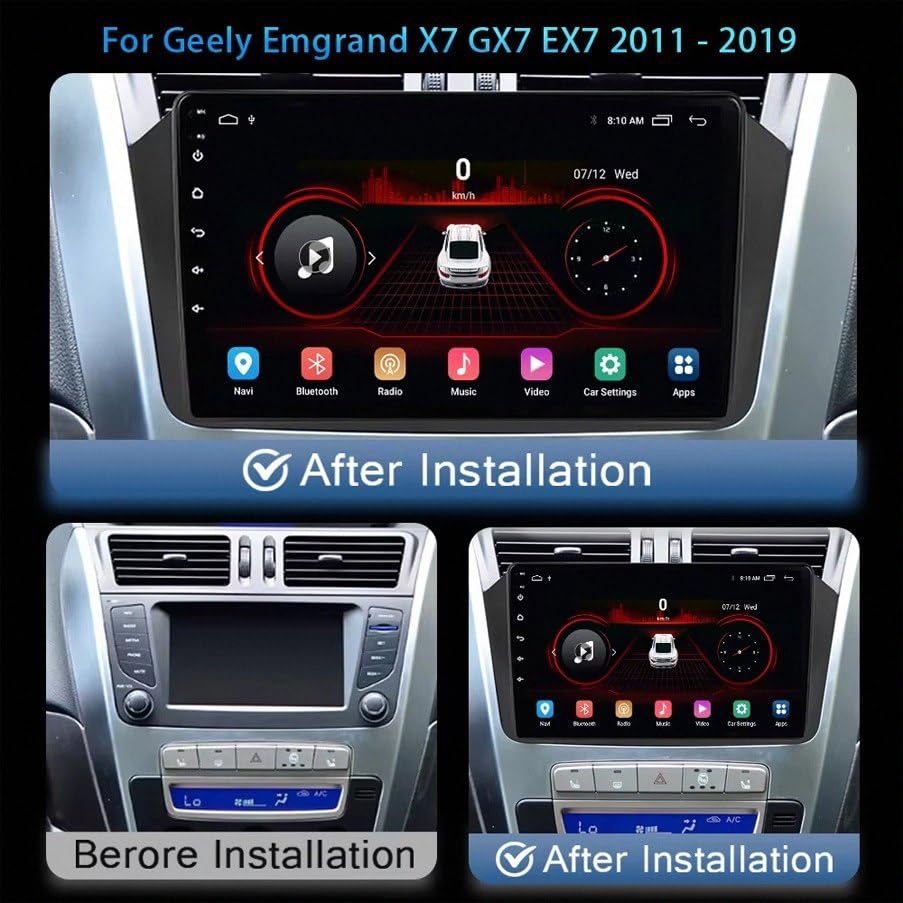 Carplay Coche para Geely Emgrand X7 con Android Auto Inalámbrico 2