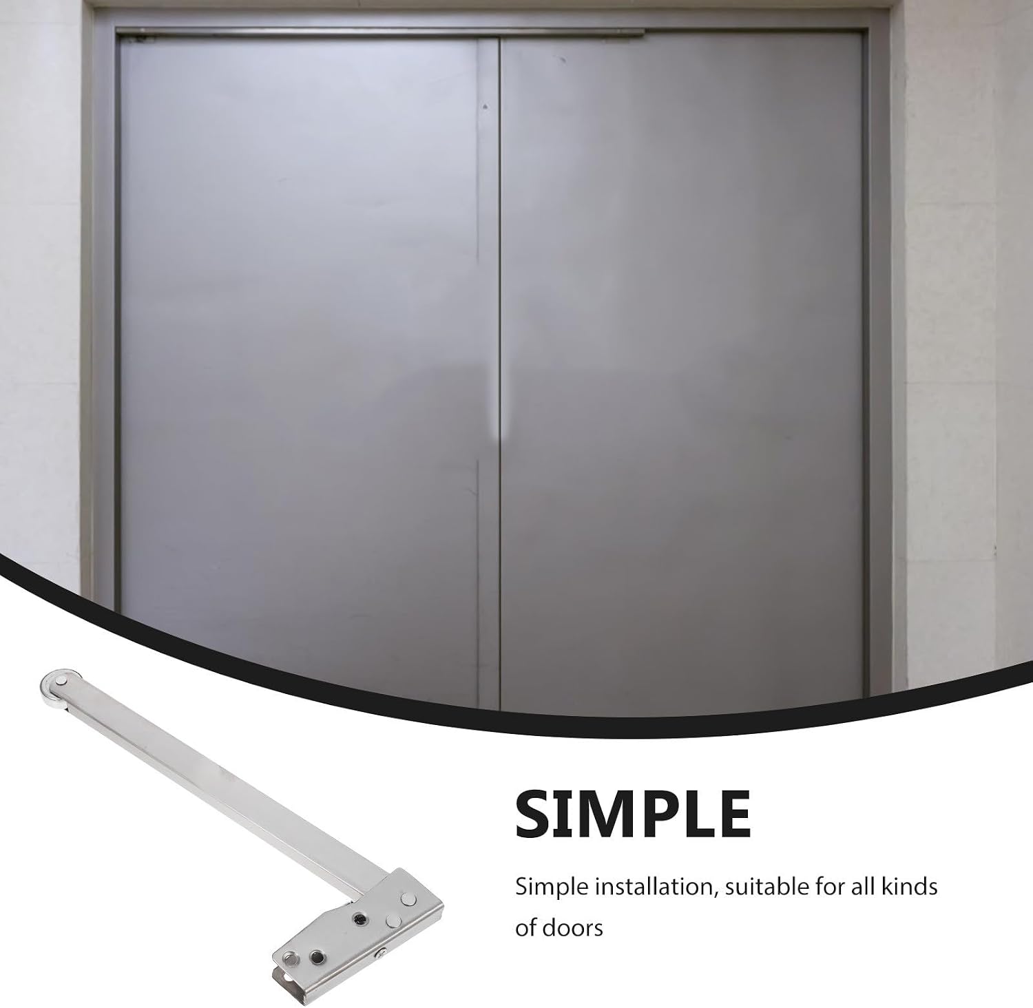 Stainless Steel Automatic Spring Door Closer for Home and Commercial Use