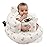EKEPE Inflatable Baby Seat with Harness for Babies 3 Months & Up, Baby Floor Chair for Sitting Up, Baby Seats for Infants, Blow Up Baby Chair with Built in Air Pump - Bear