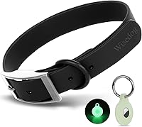 Vista 69 de Wisedog Waterproof Dog Collar: Multiple Adjust 7" to 23.6", Soft Rubber Coated Webbing, Easy to Clean, for Small Medium Large Dogs